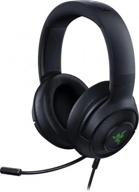 Гарнитура игровая Razer Kraken V3 X,  для компьютера, мониторные,  проводные, черный [rz04-03750300-r3m1]